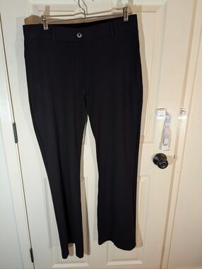 1X Long Betabrand Dress Pant Yoga Pants In Black